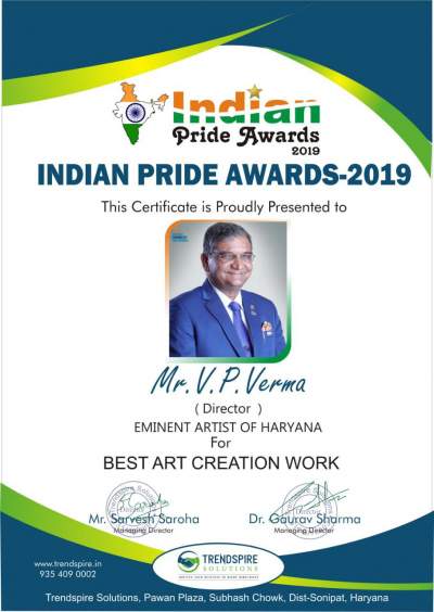 V.P.Verma, Award, Indian pride ward