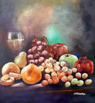 fruits, realistic painting, founder.